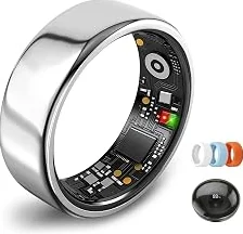 Advanced Smart Ring for Women Men,Fitness Tracker Ring,Heart Rate,Blood Oxygen,Step Tracker,Sleep Tracker,Meditation Assistance,No Subscription Fee,IP68 Waterproof,2026 New Holiday Gifts (Silver 8) — Premium 2026 Model