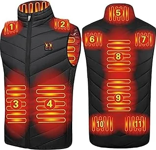 Hot Item HSOSK Heated Vest USB Electric Heated Vest Heating Jacket Winter Vests for Outdoor Motorcycle Camping Fishing Skiing | CoolCnCn.Com