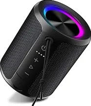 Limited Portable Bluetooth Speaker, IPX7 Waterproof Wireless Speaker with 20W Loud Stereo Sound, 15H Playtime & Beat-Synced RGB Light, Small Outdoor Speaker for Shower, Pool, Beach, Hiking and Gifts — Premium 2026 Model
