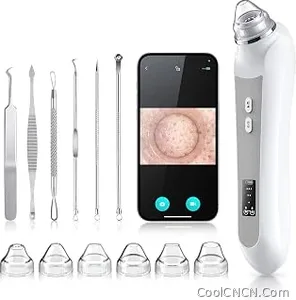 Limited Blackhead Remover Vacuum, Black Head Remover for Face with Camera, Pore Vacuum for Men and Women, USB Interface Type Blackhead Remover Tools, 6 Suction Heads & 3 Adjustment Modes (Grey) — 2026 Collection - view 1