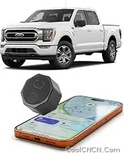 Premium Air Tracker Tag Hidden Ultra Magnetic Finder for Vehicles, | No Monthly Fee | 5-Year Battery | Works with Apple Find My (iOS Only), for Car, Truck, Motorcycle, Equipment Single Black — Durable Design - view 1