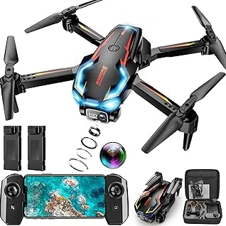 High Quality Drone with Camera for Adults, 2K HD FPV Drones with Upgrade Altitude Hold, One-Key Take Off/Landing, Speed Adjustment, Headless Mode, 2 Batteries, Toys Gifts for Teen Boys Girls, Beginner — for Men Women