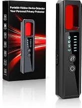Top Rated 7-in-1 Anti Spy Detector, Hidden Camera RF Bug Listening Device GPS Tracker Detector, Hero Privacy Pen Detector for Travel Hotel Car Office Privacy Security (Black) — Durable Design