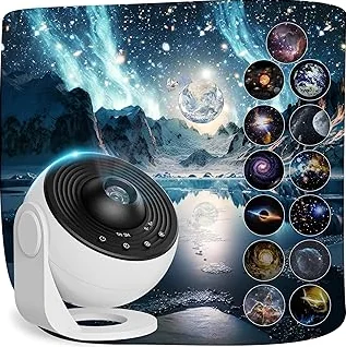 Best Seller Galaxy Projector Night Light, 13-in-1 Star Projector for Bedroom, White — Travel Friendly