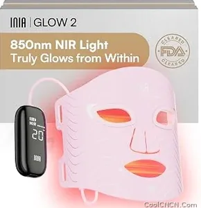 Best Seller INIA Red Light Therapy Mask for Face, 850nm NIR, Red/Blue LED Light 4 Modes | CoolCnCn.Com - view 1