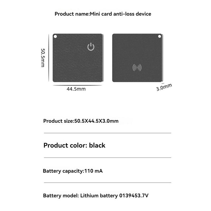 For Magicard Mini Wallet Tracker Card IP68 Tracking Location GPS Locator Smart Tag Item Tracker For Find My APP