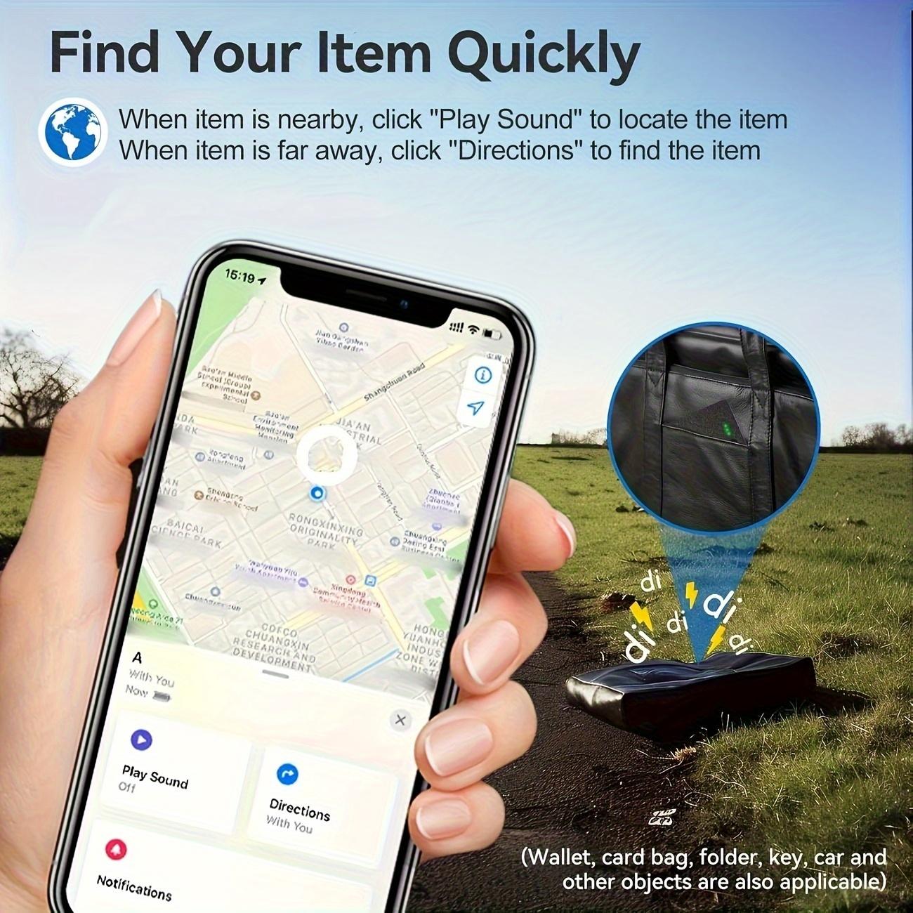Ultra-Thin Card Tracker Compatible with Find My, for Bags, Passports, Backpacks, Suitcases, Laptops, etc Wireless Charging