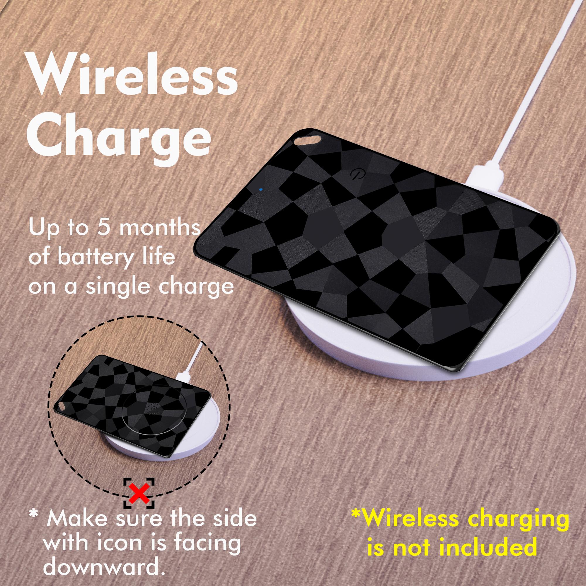 Fine track Slim Smart Finder  Rechargeable Compatible With Apple Find MyUltra-Slim Tracker Card For Wallet Finder