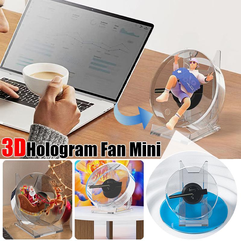Why Mini 3D Hologram Fan Projector LED Advertising Display Machine with Remote Control Stand for Store Bar Party Desktop Video Light is Changing the Game in 2024