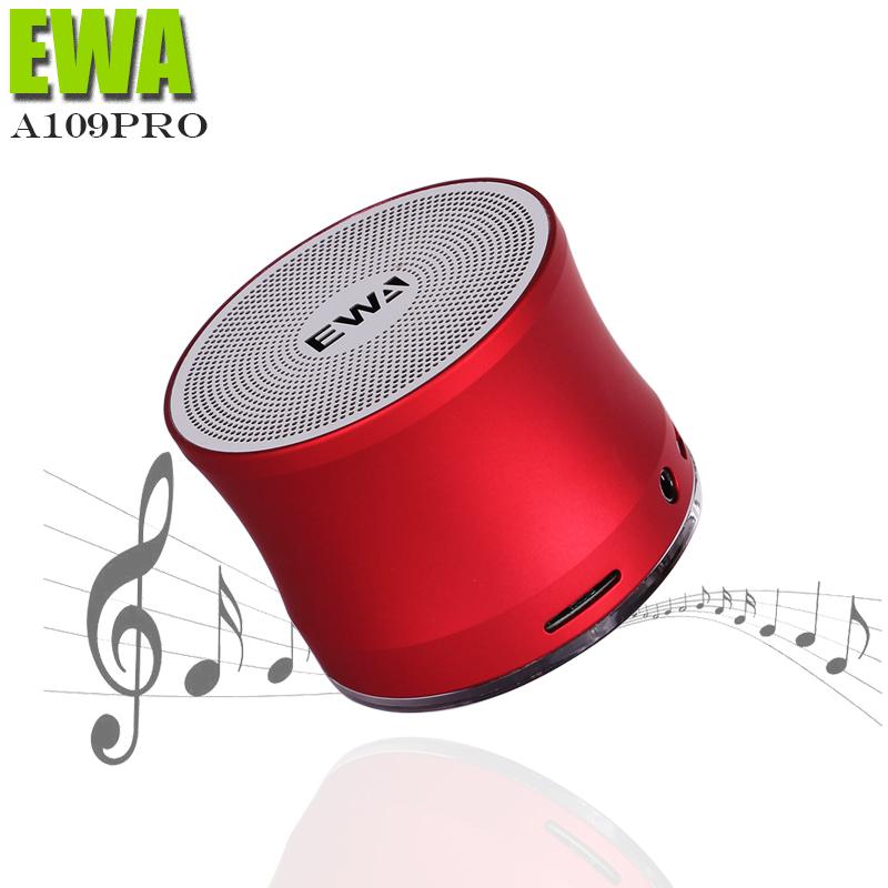 EWA 109PRO Bluetooth Speaker Portable  Metal HIFI Speakers TWS Wireless Music Player Strong Sound SD Card Play Speaker
