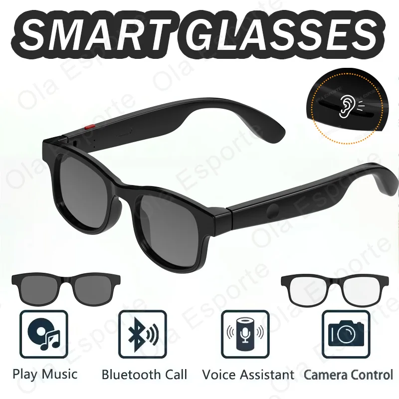 2026 New Men Women Smart Glasses Answer the Phone Switch Music Control Photo Capture Sunglasses IP68 WaterProof SmartGlasses