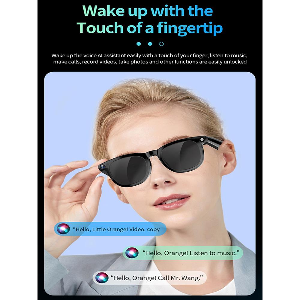 800W Ultra Clear Camera AI Smart Glasses Bluetooth Call Video Music Player Shootingand Recording Touch Sport Smart Sunglasses Phone Wearable Gradient Lenses - Image 2