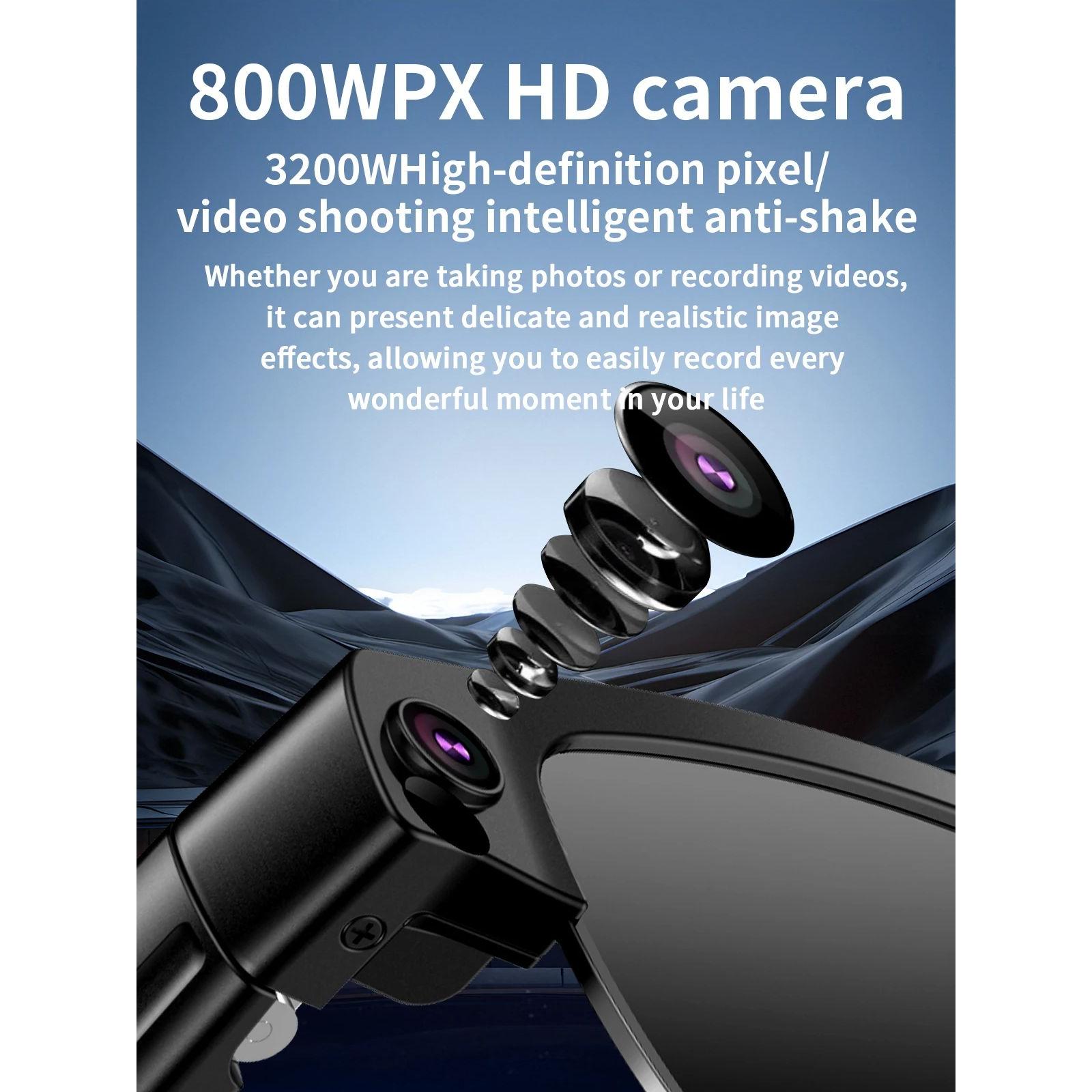 Smart Glasses with HD Camera 1200P Anti-shake Video Record Real-time Translation Object Recognition Bluetooth Call Smart Glasses Android Magnetic Memory Wearable - Image 3