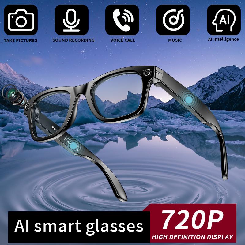 2025 New Smart Glasses Photography Video AI Intelligent Interactive Translation Smart Sunglasses IOS Andirod Glasses Bluetooth Dustproof