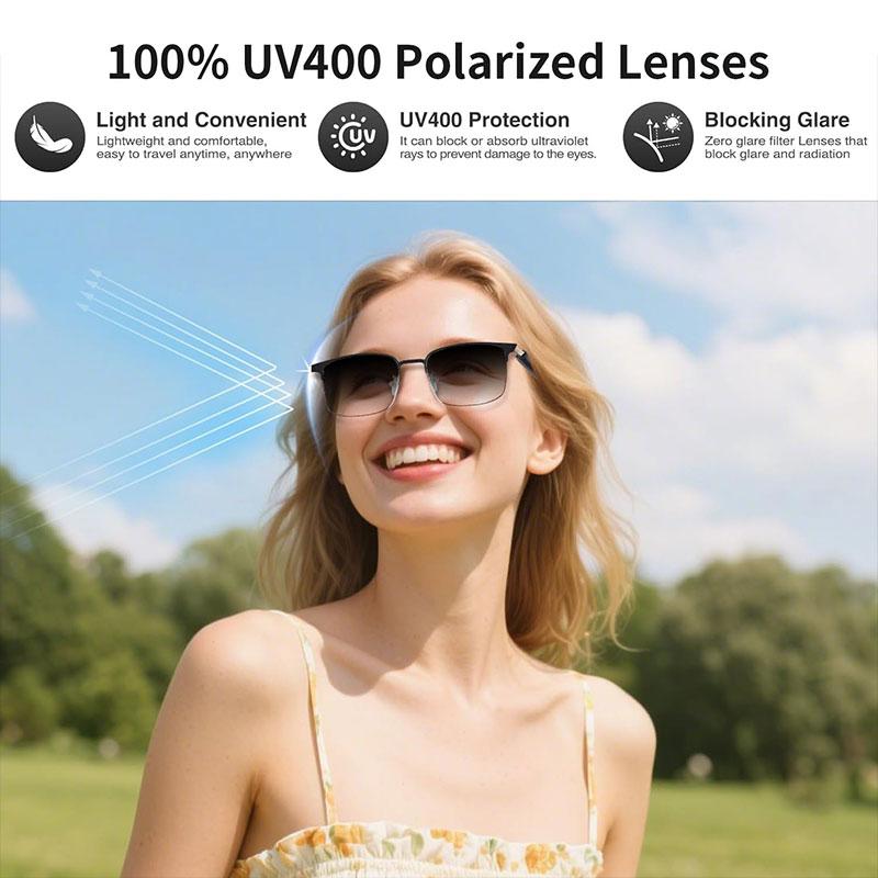 Smart glasses, app translation, color-changing lenses, high-definition voice calls, Hi-Fi music quality, open-ear audio glasses. Wearable - Image 3