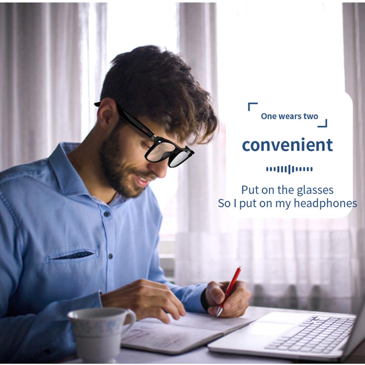 Man's Smart Glasses Prescription Lenses Bluetooth Talk Remote Control Camera Music Playback Noise Canceling Translate Eyeglasse Wearable - Image 5