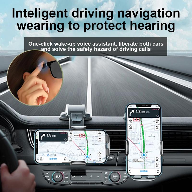 LIGE Fashion AI Smart Bluetooth Glasses Voice Assistant Bluetooth Call Playing Music Men Women Smart Sunglasses Camera Control - Image 4