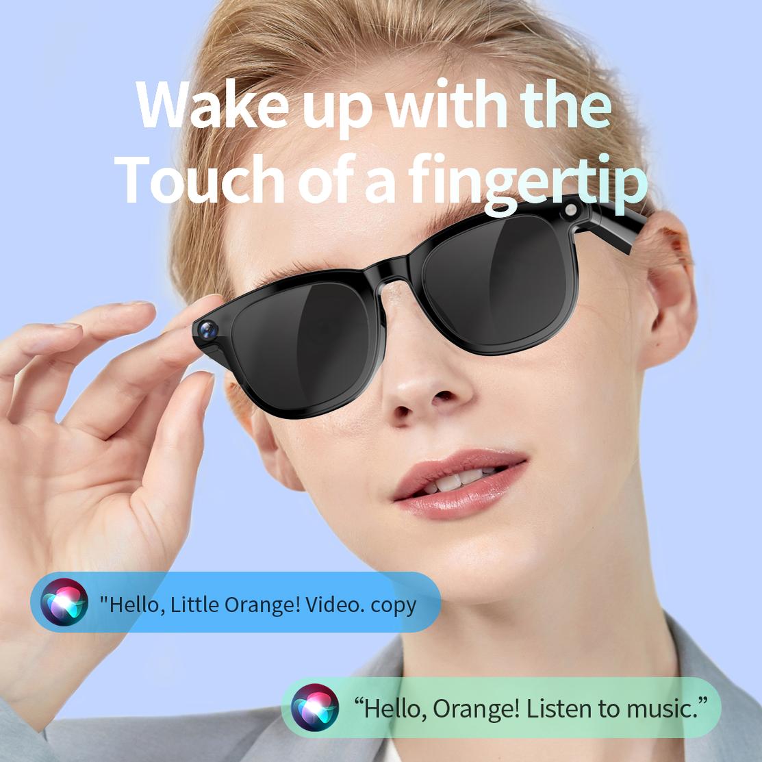 Advanced CY01 Smart Glasses 8MP Camera 32GB ChatGPT DeepSeek AI Bluetooth Calls Voice Wake Video Record Wearable Black - Image 3