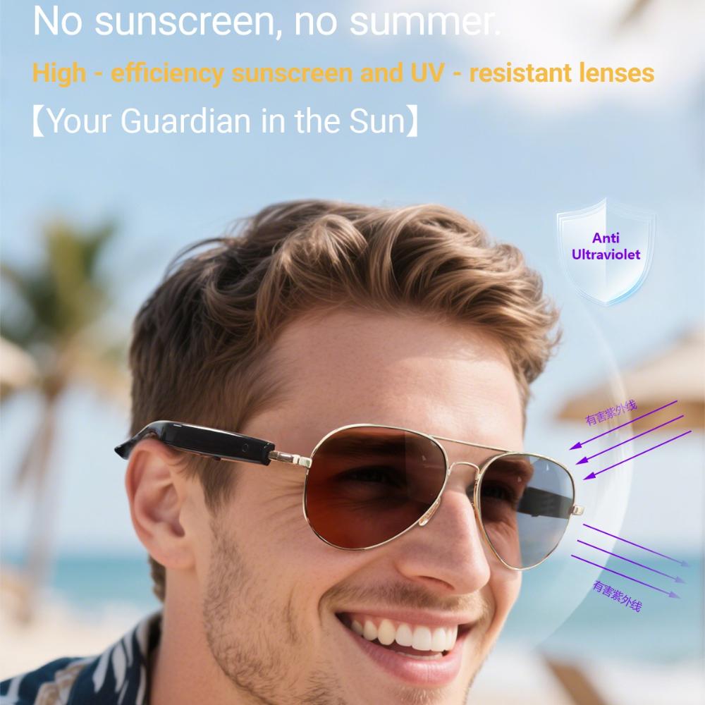 F18 smart glasses of AI Intelligent Translation Glasses Sunglasses Voice Remote Control Music Eyewear Waterproof Eyeglasses - Image 5