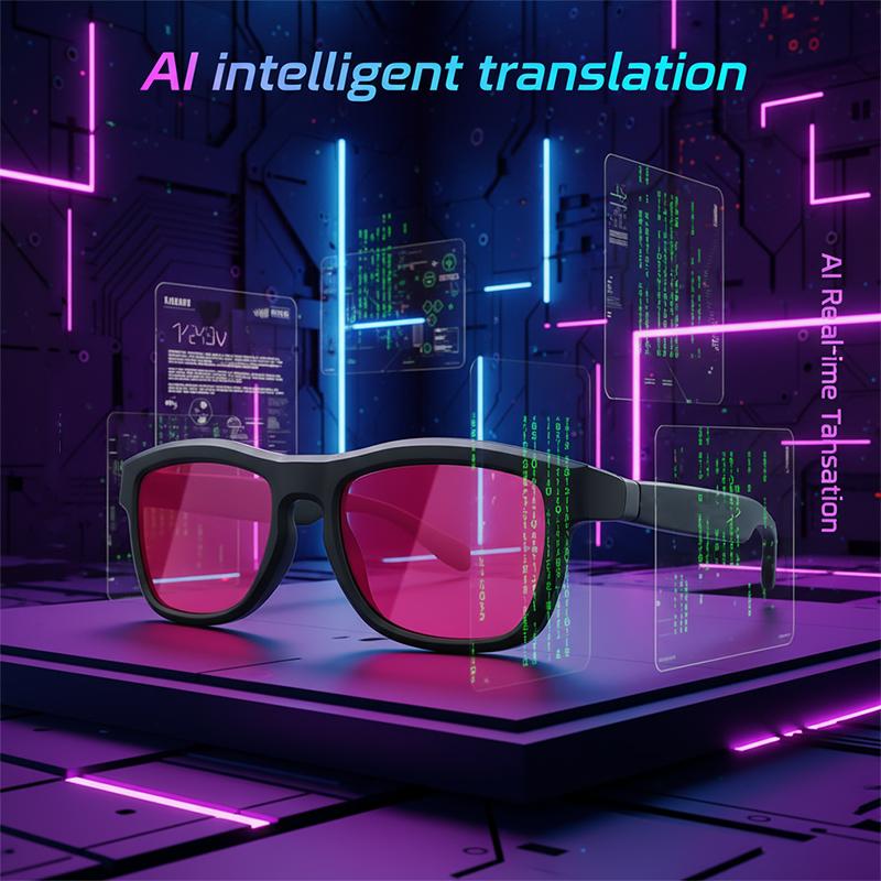 Touch Control Color Changing Sunglasses Men Women Electrochromic AI Intelligente Translation calling Music Player Bluetooth - Image 3