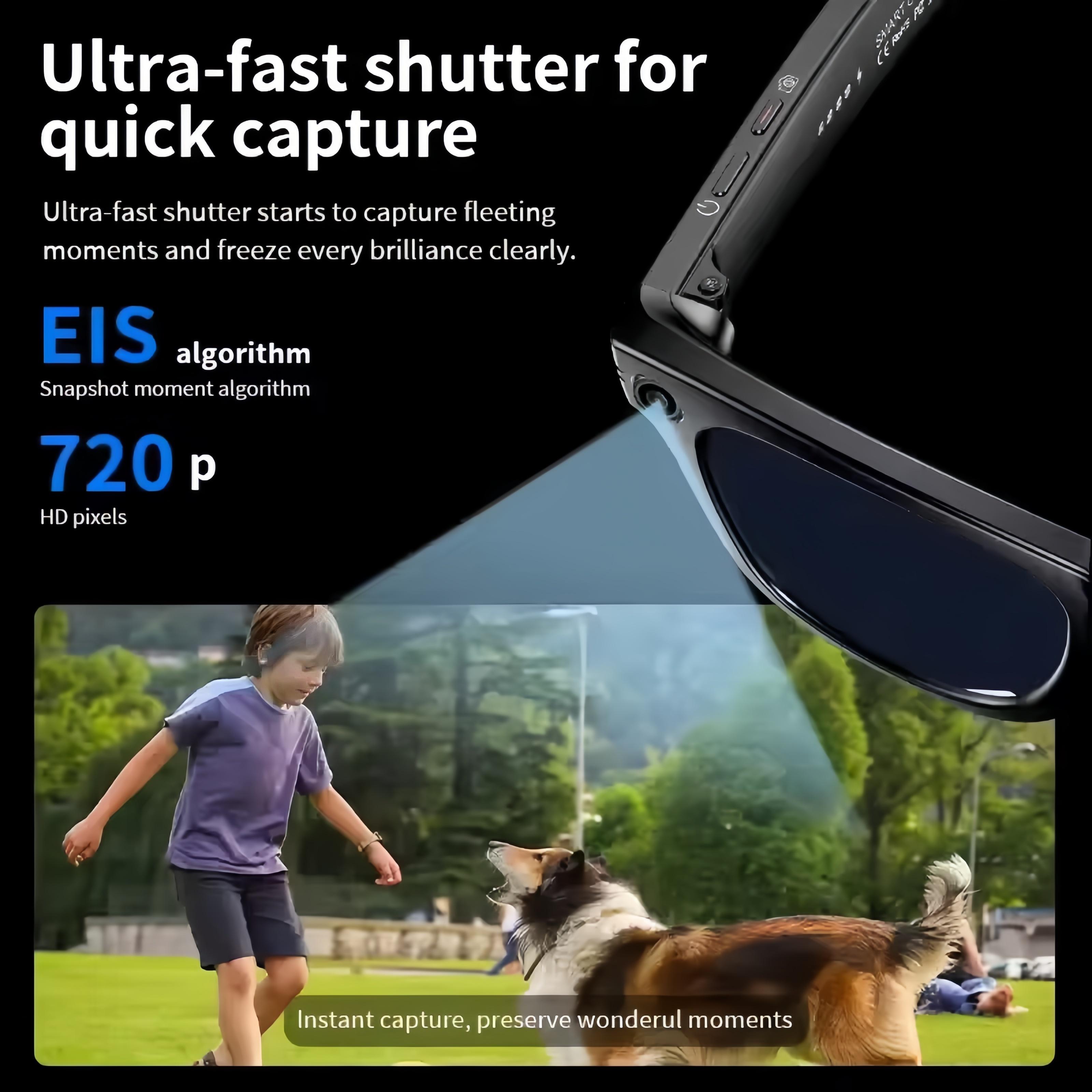 New 800W Camera AI Glasses Men Color-Changing Smart Translation Glasses Photo Video Recording Waterproof Call Smart Sunglasses