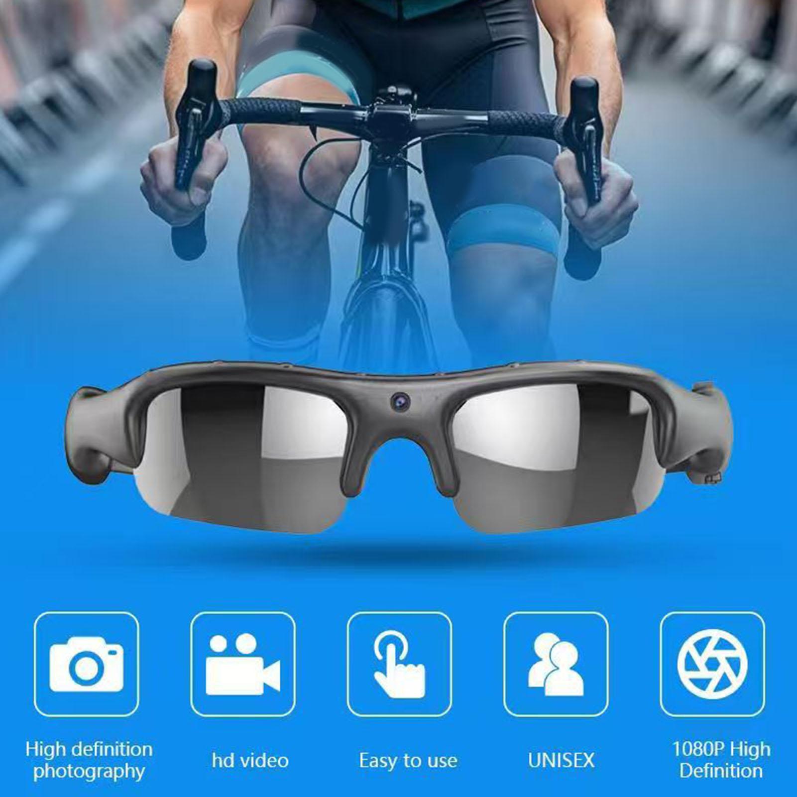 Camera Sunglasses with WiFi Polarized Smart Bike Glasses Outdoor Sports Camera HD Video Recording Polarized Camera Sunglasses