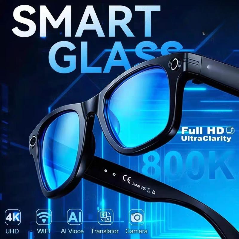 6K HD AI Smart Glasses Photochromic Multifunction Bluetooth Calling Voice Assistant Music Player Translate Camera 2026