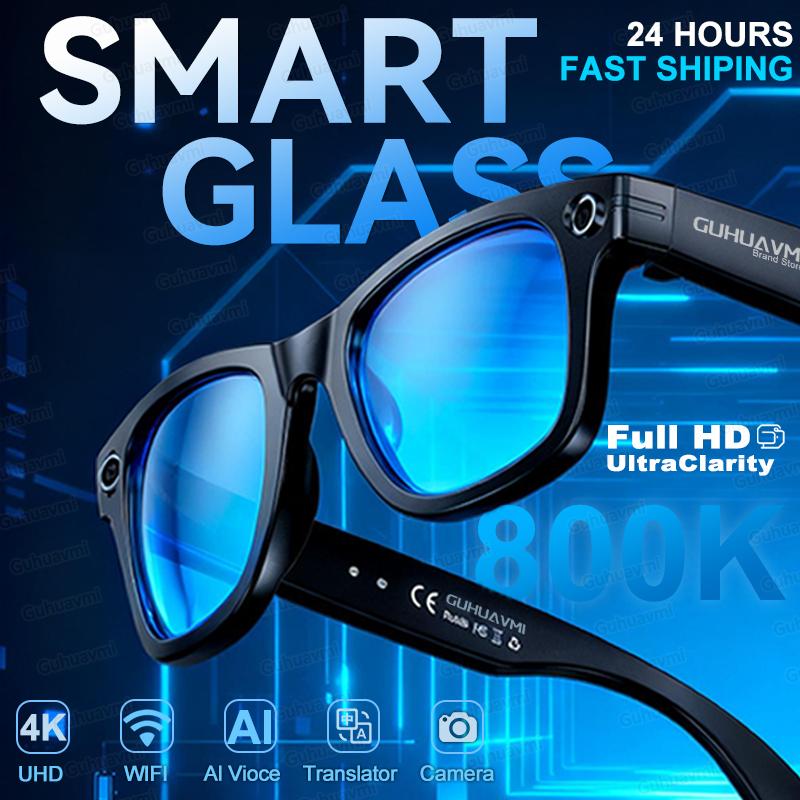 2025 New Upgrade Smart Glasses With Camera Video Recording AI Photo Recognition Bluetooth Call Translation Voice Sunglasses Man
