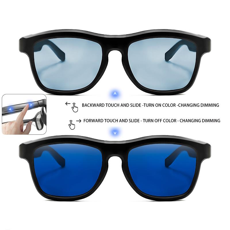 Al Intelligent Translation Change Color Sunglasses Men Women UV400 Protection Eyewear Smart Voice Assistant Music Player Shades