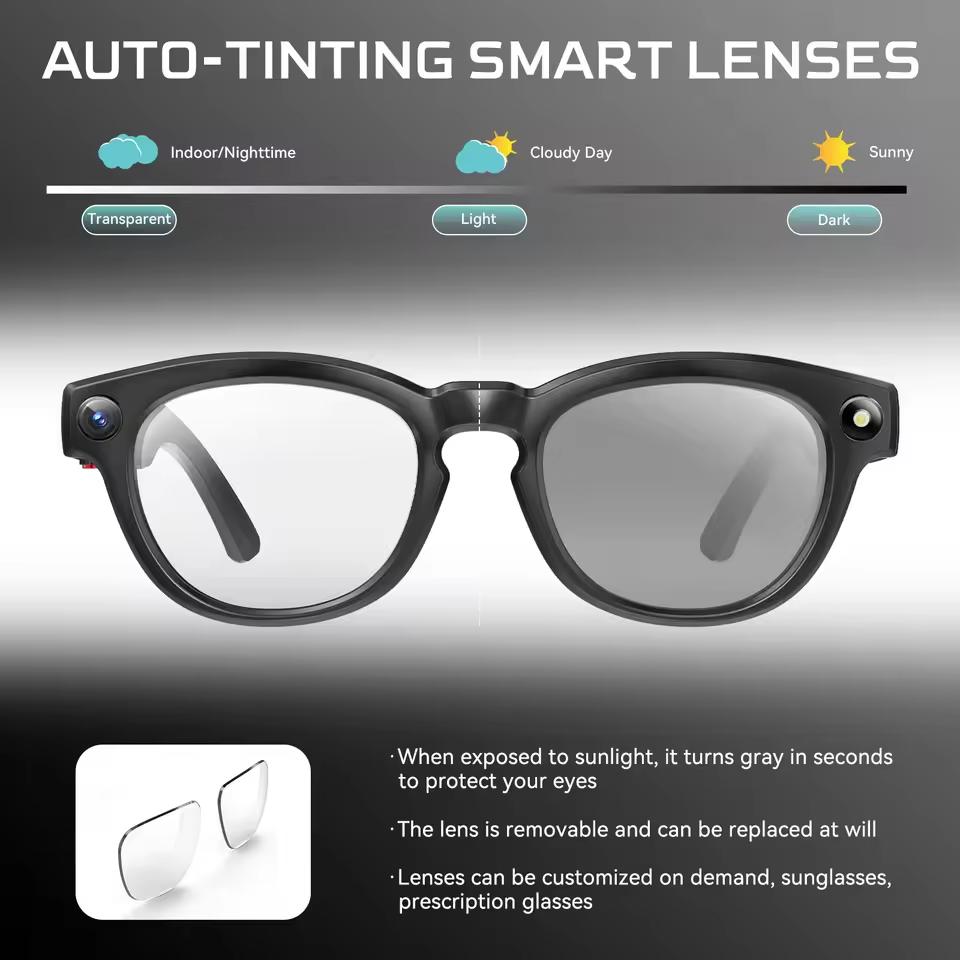 AI Smart Glasses, Multifunctional, Color-Changing Camera, Bluetooth Calling, HD Voice Assistant, Music Player, Legendary Glasses, Launched in 2026