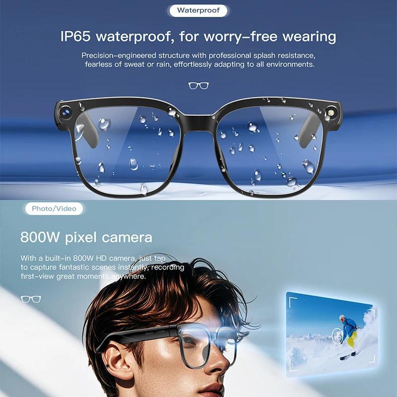Smart Glasses, AI 4K HD, New Voice Assistant Control with Bluetooth Calling, 800MP Camera, AI Translation, Sunglasses, For Men and Women, 2026