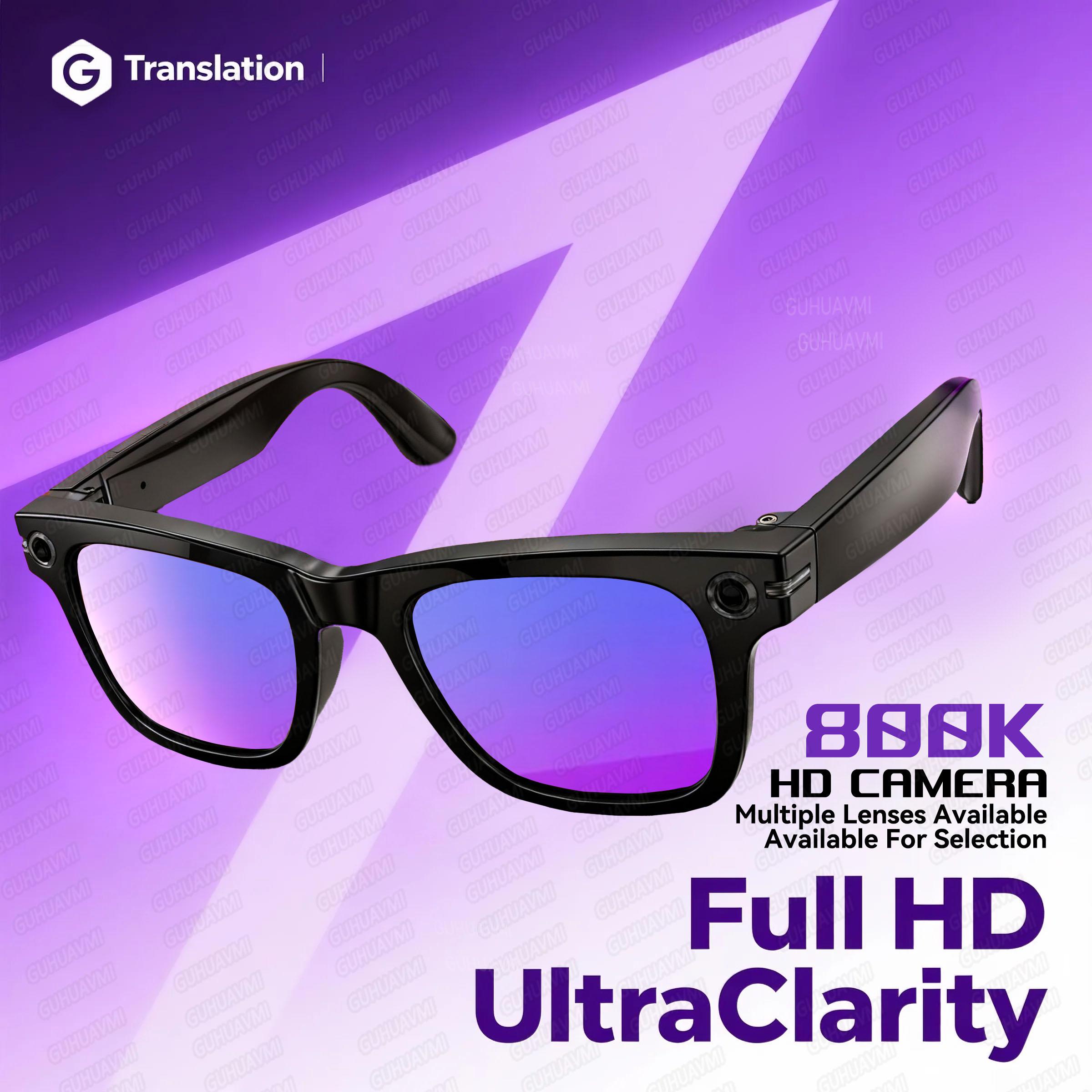 Smart glasses with AI interactive features, ideal for taking photos and videos, smart sunglasses, Bluetooth calling, music playback, compatible with iOS, year 2025