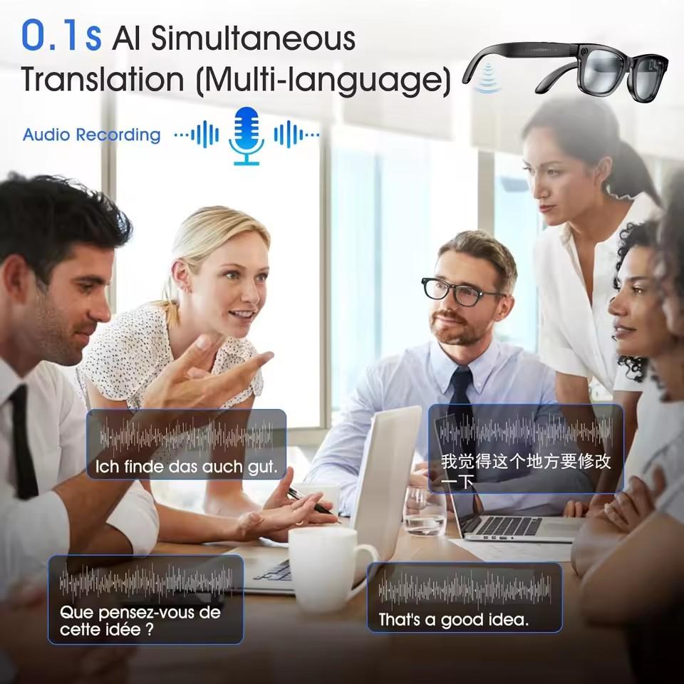 The Ultimate Guide to New4K Ultra HD AI Glasses Men Chat IP65 Waterproof Voice Assistant AI Transmission 800W Camera Bluetooth Call Smart Glasses 2025: Everything You Need to Know