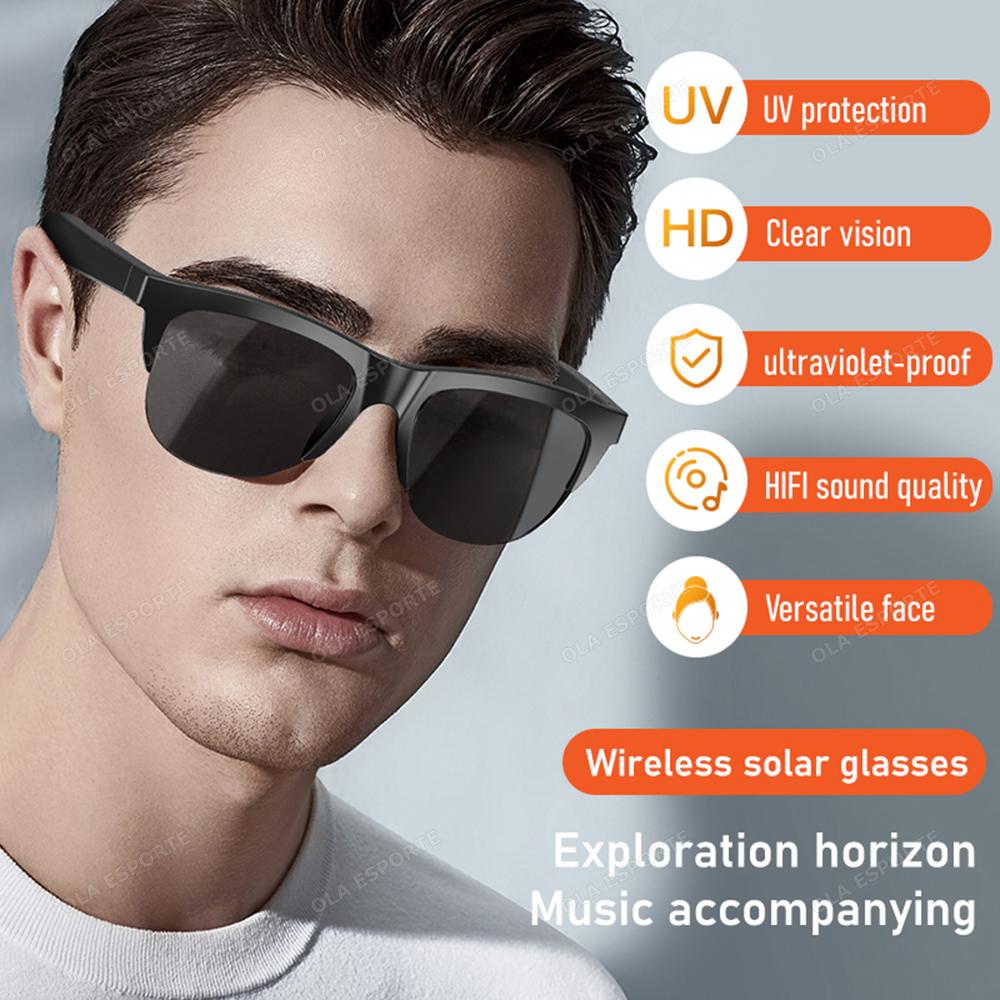 2025 New F06/7/8 New Arrival Smart Glasses With Wireless Bluetooth Earphones and Anti-glare Audio Sunglasses TWS Earphones Hot