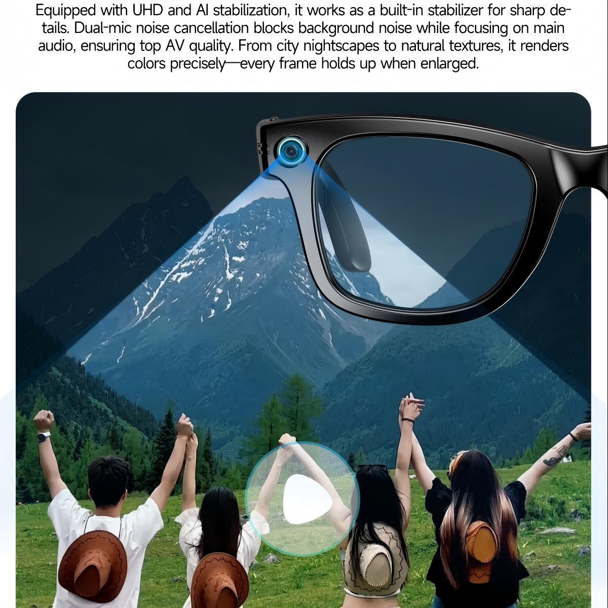 8MP camera smart glasses with 1080P HD video recording, 4K resolution, metal semi-rimless design, photochromic lenses vs Competitors: Which One Should You Choose?
