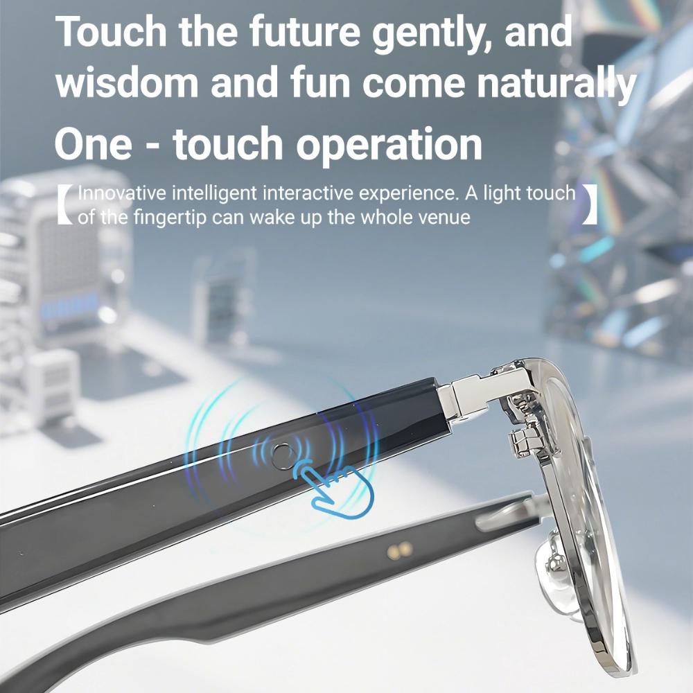 GT-33 smart glasses anti-blue light glassesTranslation Sunglasses Voice Remote Control Music Eyewear Waterproof Eyeglasses
