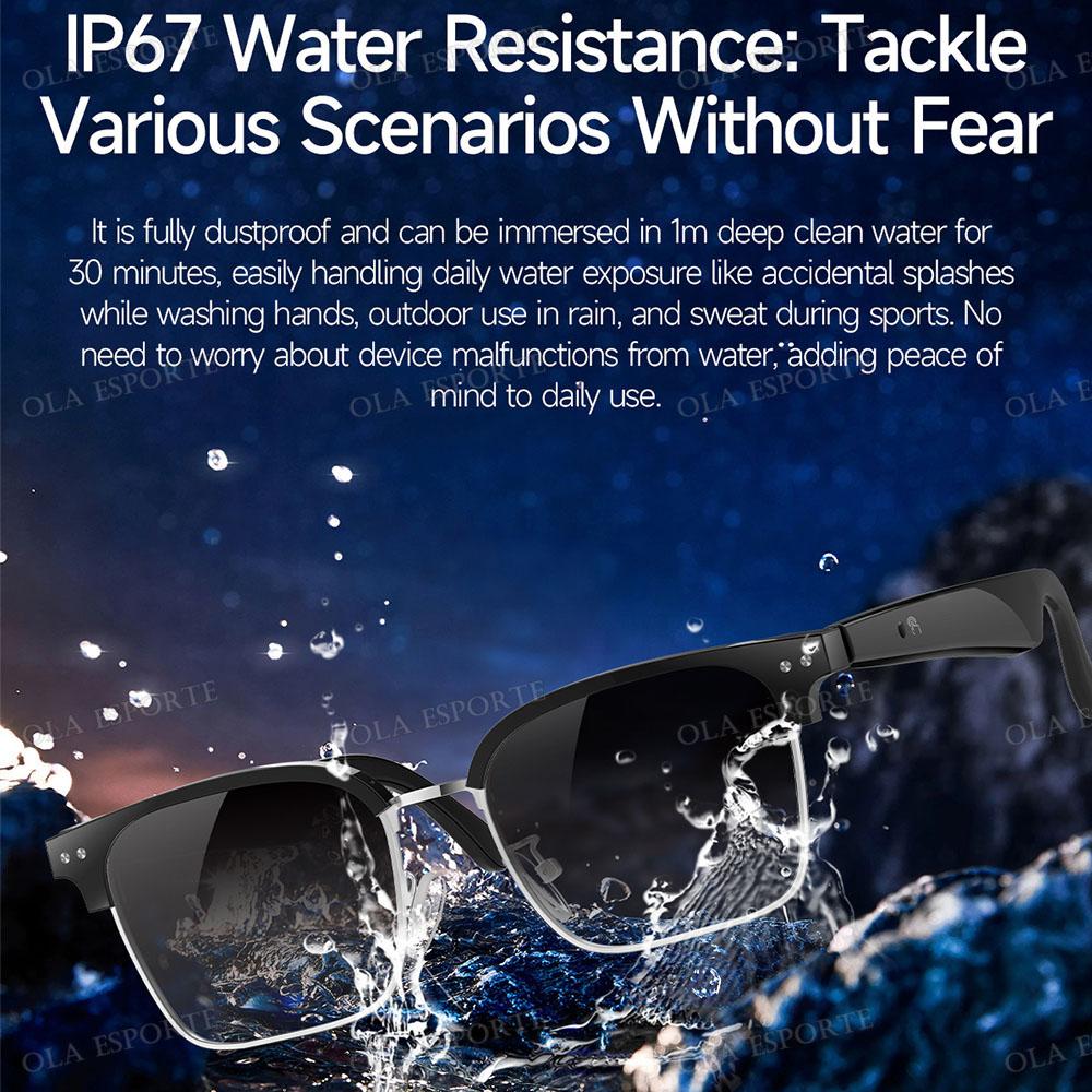 Fashion Smart Glasses Bluetooth call Voice Assistant Music Playback AI Intelligent Translation Glasses 170mAh Long Battery Life