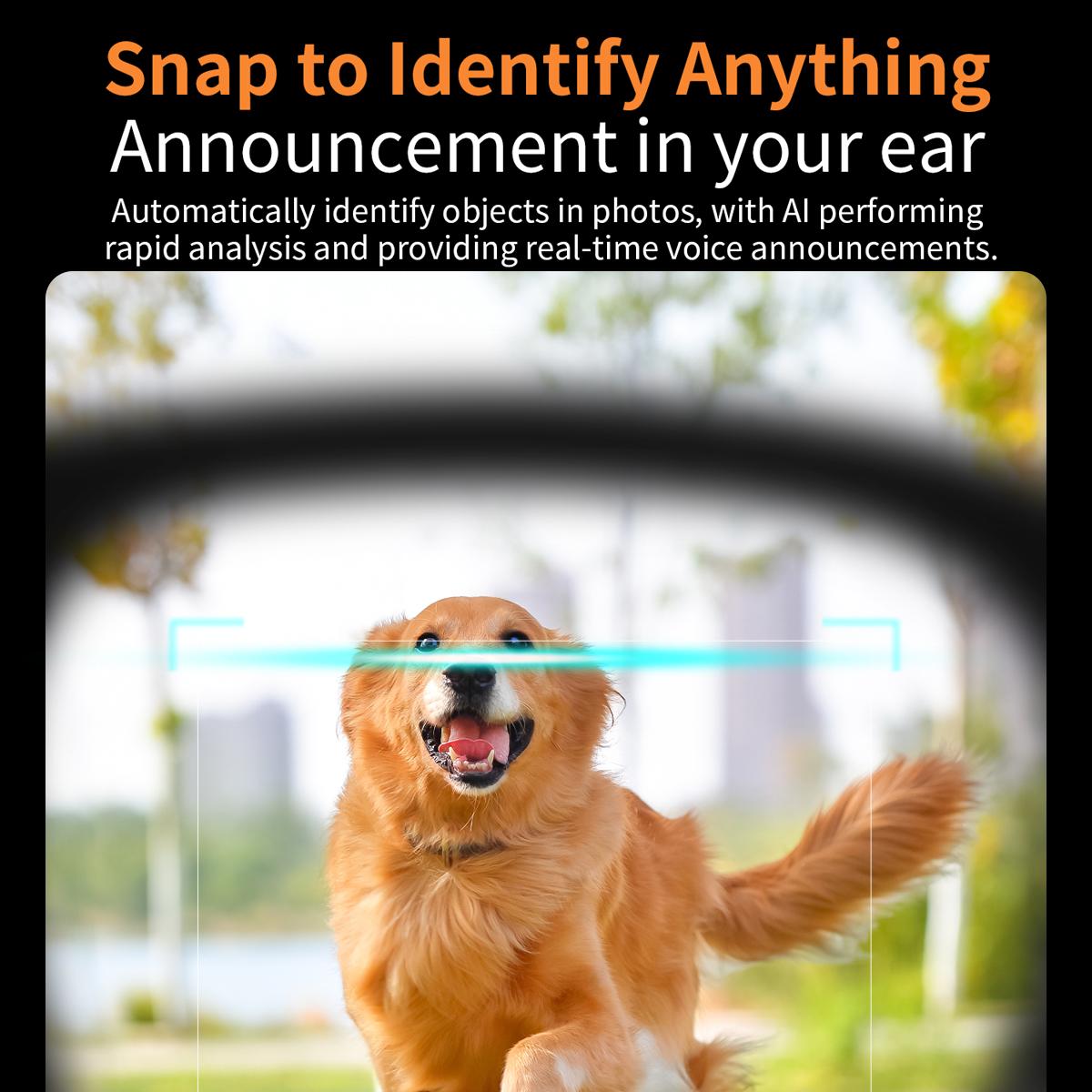 AI Smart Glasses V3 with 8MP Camera & ChatGPT. Features Bluetooth Call, Voice Wake-Up, Video Record & Music Play