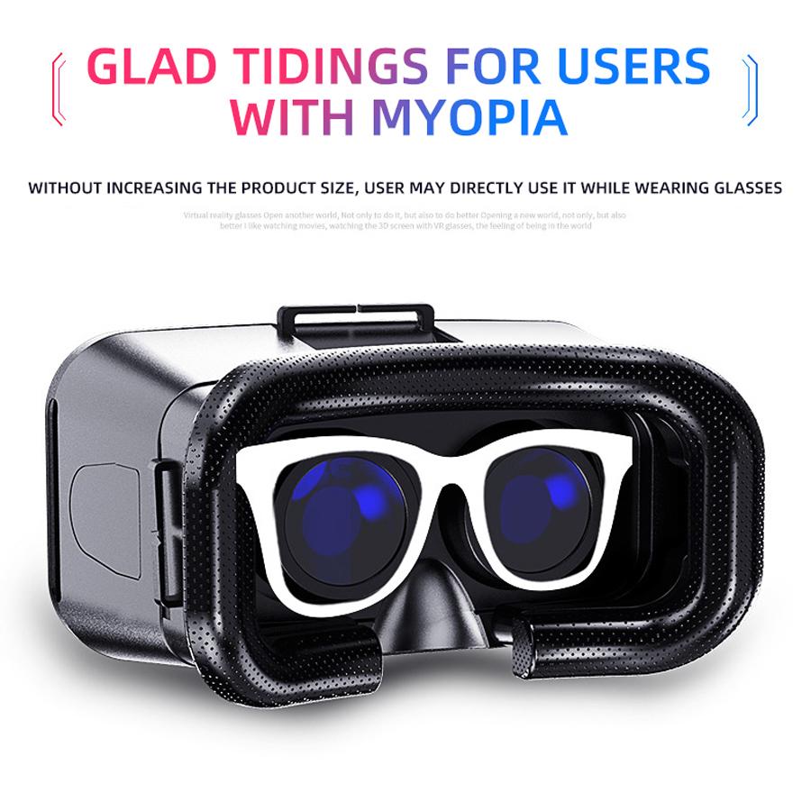 VR Glasses 3D Virtual Reality Headset Helmet For Phone Lenses Goggles Devices Viar Smart Smartphones Cell Game Viewer Mobile Set